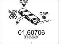 Zadní tlumič výfuku MTS 01.60706