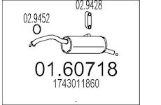 Zadni tlumic vyfuku MTS 01.60718