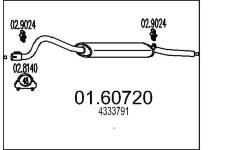 Zadni tlumic vyfuku MTS 01.60720