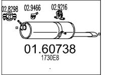 Zadní tlumič výfuku MTS 01.60738