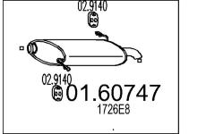 Zadní tlumič výfuku MTS 01.60747