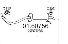 Zadní tlumič výfuku MTS 01.60756