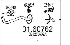 Zadní tlumič výfuku MTS 01.60762