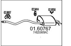 Zadní tlumič výfuku MTS 01.60767