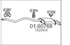 Zadni tlumic vyfuku MTS 01.60768