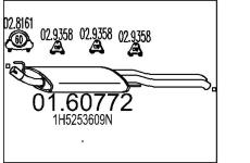 Zadní tlumič výfuku MTS 01.60772