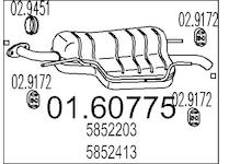Zadní tlumič výfuku MTS 01.60775
