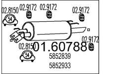 Zadní tlumič výfuku MTS 01.60788