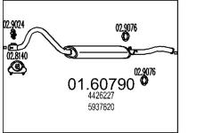 Zadní tlumič výfuku MTS 01.60790