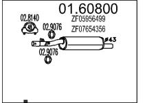 Koncový tlmič výfuku MTS 01.60800