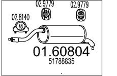 Zadní tlumič výfuku MTS 01.60804