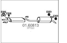 Zadní tlumič výfuku MTS 01.60813