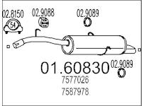 Zadní tlumič výfuku MTS 01.60830
