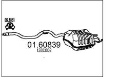 Zadní tlumič výfuku MTS 01.60839