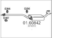Zadní tlumič výfuku MTS 01.60842