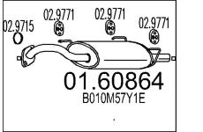 Zadní tlumič výfuku MTS 01.60864