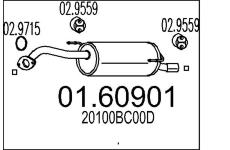 Zadní tlumič výfuku MTS 01.60901