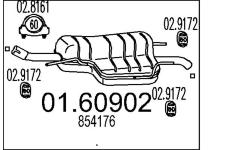 Zadní tlumič výfuku MTS 01.60902