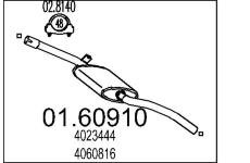 Zadní tlumič výfuku MTS 01.60910