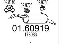 Zadní tlumič výfuku MTS 01.60919
