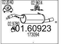 Zadní tlumič výfuku MTS 01.60923