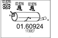 Zadní tlumič výfuku MTS 01.60924