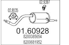 Zadní tlumič výfuku MTS 01.60928