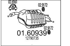 Zadní tlumič výfuku MTS 01.60939