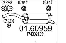 Zadní tlumič výfuku MTS 01.60959