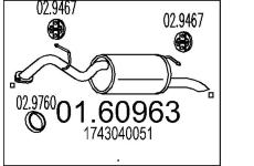 Zadní tlumič výfuku MTS 01.60963