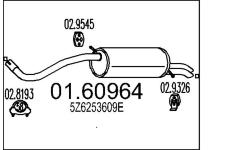 Zadní tlumič výfuku MTS 01.60964