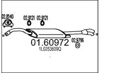Zadní tlumič výfuku MTS 01.60972