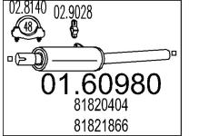 Zadni tlumic vyfuku MTS 01.60980