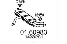 Zadní tlumič výfuku MTS 01.60983