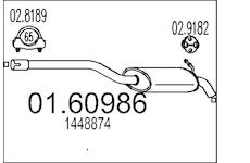 Zadní tlumič výfuku MTS 01.60986