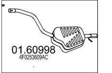 Zadni tlumic vyfuku MTS 01.60998