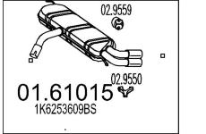 Zadní tlumič výfuku MTS 01.61015
