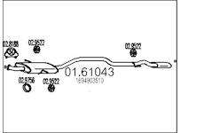 Zadní tlumič výfuku MTS 01.61043