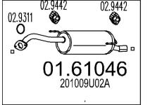 Zadní tlumič výfuku MTS 01.61046