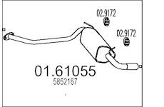 Zadní tlumič výfuku MTS 01.61055