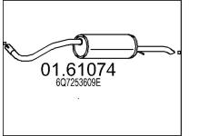 Zadní tlumič výfuku MTS 01.61074