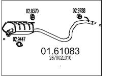 Zadní tlumič výfuku MTS 01.61083