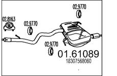 Zadní tlumič výfuku MTS 01.61089
