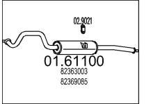 Zadní tlumič výfuku MTS 01.61100
