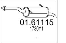 Zadní tlumič výfuku MTS 01.61115