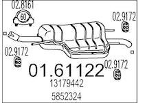 Zadní tlumič výfuku MTS 01.61122