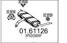 Zadní tlumič výfuku MTS 01.61126
