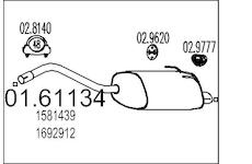 Zadní tlumič výfuku MTS 01.61134