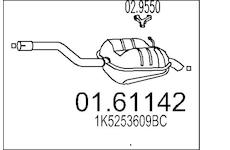 Zadní tlumič výfuku MTS 01.61142
