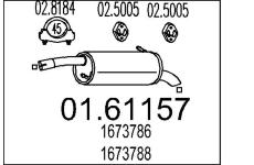 Zadní tlumič výfuku MTS 01.61157